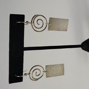 Handmade sterling silver earrings